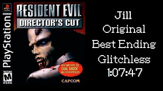 Resident Evil DC PSX Speedrun  Jill Original Best Ending  10747 PSP Glitchless WR [upl. by Osborne734]