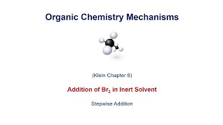 Anti Addition of Bromine to an alkene in an inert solvent [upl. by Mcmillan]