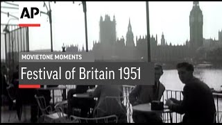 Festival of Britain Closes  1951  Movietone Moment  30 September 16 [upl. by Kcerred]