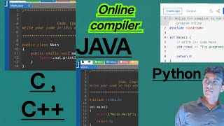 ONLINE COMPILER FOR quotCquot quotCquot quotPYTHONquot quotJAVAquot [upl. by Lyram]