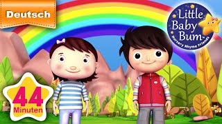 Regenbogen Lied  Und noch viele weitere Kinderlieder  von LittleBabyBum [upl. by Ehtyaf304]