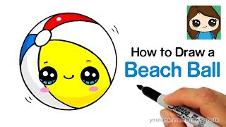 How to draw a Beach  Beach Easy Draw Tutorial [upl. by Amik364]