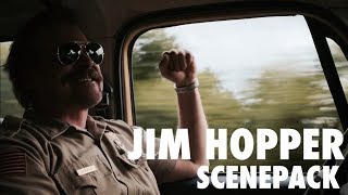 JIM HOPPER SCENEPACK STRANGER THINGS 3 [upl. by Aneeuqal822]