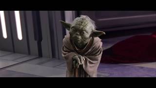 Star Wars  Master Yoda VS Darth Sidious 4K [upl. by Aikenahs]