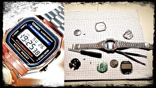 🔴 Casio retro Uhr Batterie leer oder kaputt 😫 [upl. by Roxana]