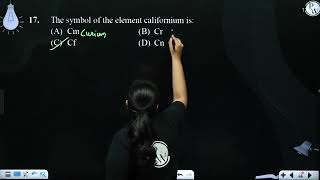 The symbol of the element californium isampnbsp [upl. by Aneloaup]