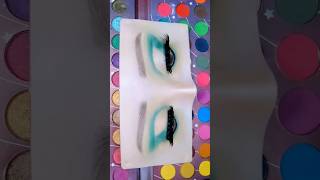 green eye makeup tutorial  part 1  makeupshorts [upl. by Micaela]