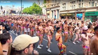 🌈🌈Dancing Through the Streets at Londons Pride Parade 2024 [upl. by Rodama846]