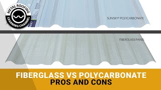 Fiberglass Vs Polycarbonate Roofing Panels Which Is A Better Skylight For A Metal Roof [upl. by Anasor]