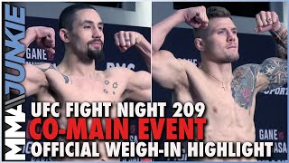 Robert Whittaker vs Marvin Vettori WeighIn Highlights  UFC Fight Night 209 [upl. by Seldun]