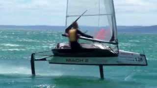 McDougall  McConaghy 2015 International Moth AustralianWorld Championships  Day 8 FINAL DAY [upl. by Acirne8]