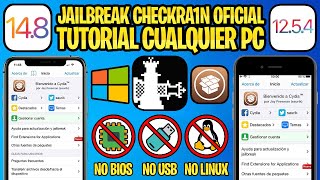 TUTORIAL CHECKRA1N WINDOWS SIN USB ✅ Jailbreak iOS 148 y 1254 OFICIAL UNetbootin [upl. by Herrera137]