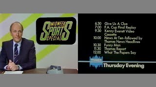 ITV Thames 1351981  End of Midweek Sports Special  adverts and continuity into Barney Miller [upl. by Itteb785]