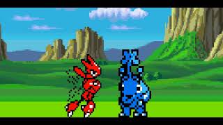 Scizor VS Heracross  Sprite Battle [upl. by Goldman]