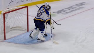 Jordan Binnington Loses Skate Blade [upl. by Lovel]