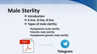 male sterility types of male sterlity [upl. by Llenrac364]