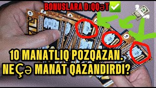 10 MANATLIQ QIZIL POZQAZAN POZDUMNeçə Manat Qazandım [upl. by Ninnahc]