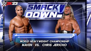 WWE 2K23  MAVEN vs CHRIS JERICHO  WORLD HEAVYWEIGHT CHAMPIONSHIP [upl. by Jonathan]