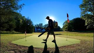 Maintaining a Backyard GOLF Practice Facility is no Joke [upl. by Noelyn46]