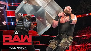 FULL MATCH  Roman Reigns vs Braun Strowman  Last Man Standing Match Raw Aug 7 2017 [upl. by Bergess]