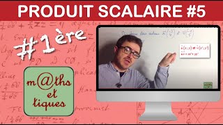 Calculer un produit scalaire à partir des coordonnées  Première [upl. by Grous]