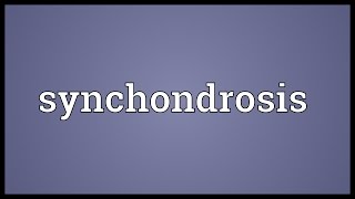 Synchondrosis Meaning [upl. by Porter6]