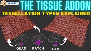 Tissue Addon  Tessellate Options for Blender [upl. by Hsivat708]