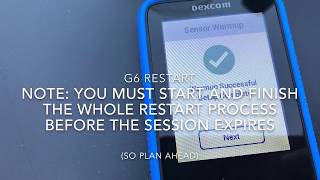 Dexcom G6 restart [upl. by Coriss]