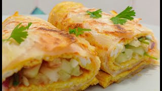 Egg roll porota  ডিম রোল পরোটা  এগ রোল পরটা Dim porota roll [upl. by Cayser364]