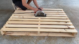 Creative Wood Pallet Furniture DIYs You Cant Miss  Recycled Wood Pallet Chair Building Projects [upl. by Suoicerpal]