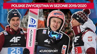 Stoch Kubacki Żyła drużyna  polskie zwycięstwa z sezonie 20192020 skoki narciarskie [upl. by Lacy44]