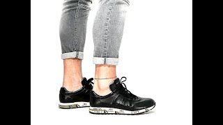 shorts premiata rafaelstore fw21 Mens Shoes Sneakers PREMIATA Lucy 5314 Leather Black [upl. by Shaer]