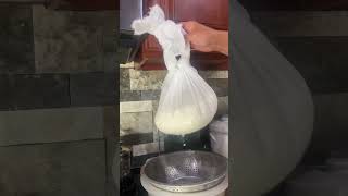 Making Chèvre Cheese homesteading fromscratchcooking [upl. by Ardnuhs]