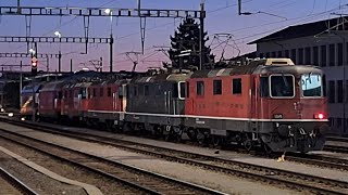 Usfahrt vom SBBP Lokzug nach Zürich in Oensingen Rangierbahnhof [upl. by Irra463]