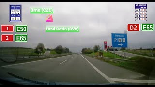 Roadtrip from Brno Czech Republic to Hrad Devin Slovakia [upl. by Daub]