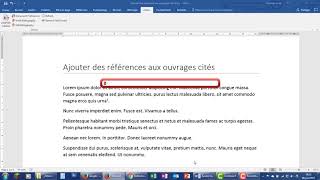 Zotero  Insérer une citation dans Word [upl. by Annayak]