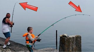 He SMASHED ME on HOLYHEAD BREAKWATER❗️UK Sea Fishing with GAMEKEEPER JOHN [upl. by Hesther280]