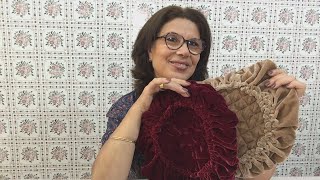 مخدة دائرية شيك لتزيين صالونك سيدتي  Coussin rond décoratif [upl. by Alenson]