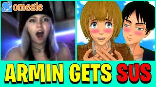 Omegle but Eren and Armin make it REALLY SUS VRChat VR [upl. by Perceval]