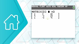 Accessing Matrices on the TI84 Plus CE [upl. by Rexanna]