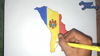 How to Draw Map of Moldova [upl. by Higinbotham511]