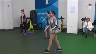 Alina Zagitova and Evgenia Medvedeva warmup before skate [upl. by Diannne]