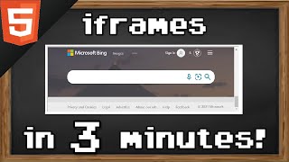 Learn HTML iframes in 3 minutes 🖼️ [upl. by Bathulda56]