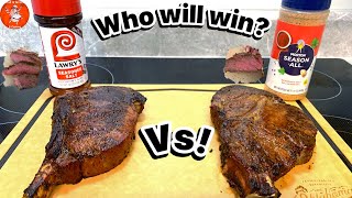 Seasoning Showdown Lawrys vs Mortons Salt  Taste Test Battle seasoningsalt tastetest steak [upl. by Kumler641]