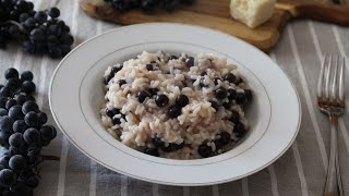 Risotto con uva  Ricette dautunno facili e veloci [upl. by Cranston641]