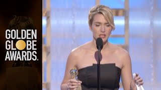 Kate Winslet Wins Best Actress Motion Picture Drama  Golden Globes 2009 [upl. by Akimat754]