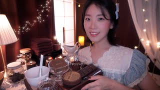 Dreamy Chocolate Spa 🍫🤎 ASMR Skincare Scalp amp Facial Massage Personal attention [upl. by Nij]