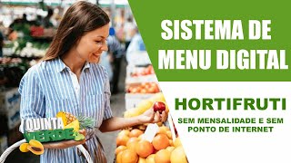 Sistema de Menu Digital para Hortifruti  Sem mensalidade e Sem Ponto de Internet [upl. by Mays]