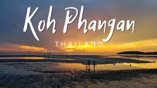 Koh Phangan Island Thanland Walk along the sandbar of Hin Kong Beach at sunset [upl. by Bean]