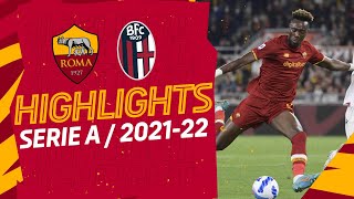 Roma 00 Bologna  Serie A Highlights 202122 [upl. by Edora272]